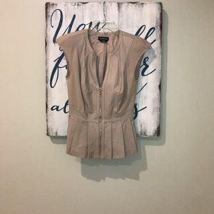 Bebe Leather vest Top size XS